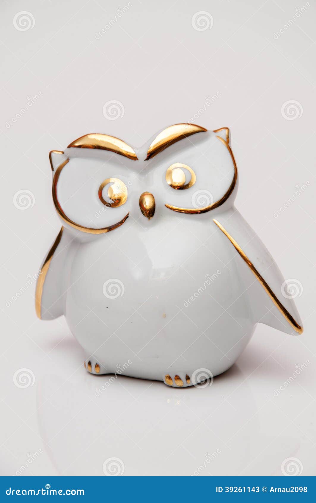 White and gold owl stock image. Image of gift, outdoor 39261143