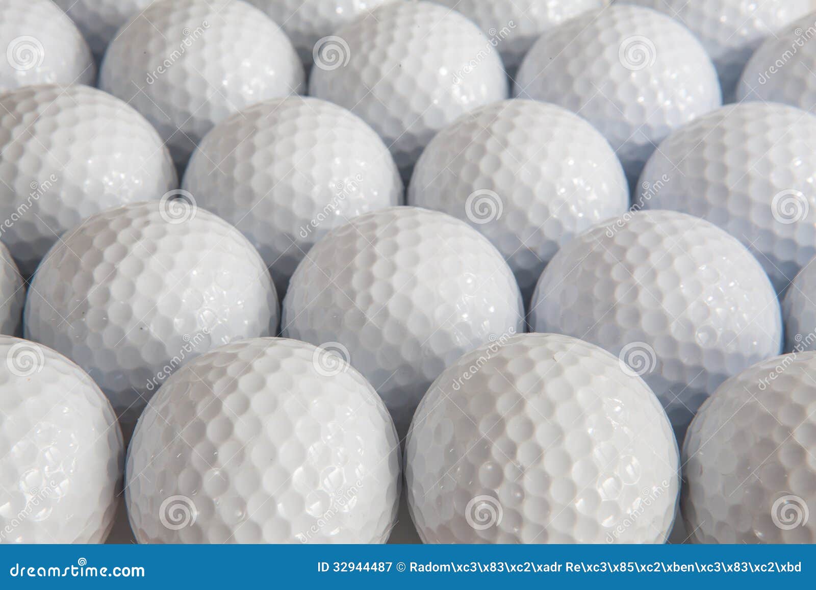 White golf balls stock image. Image of bunker, green 32944487