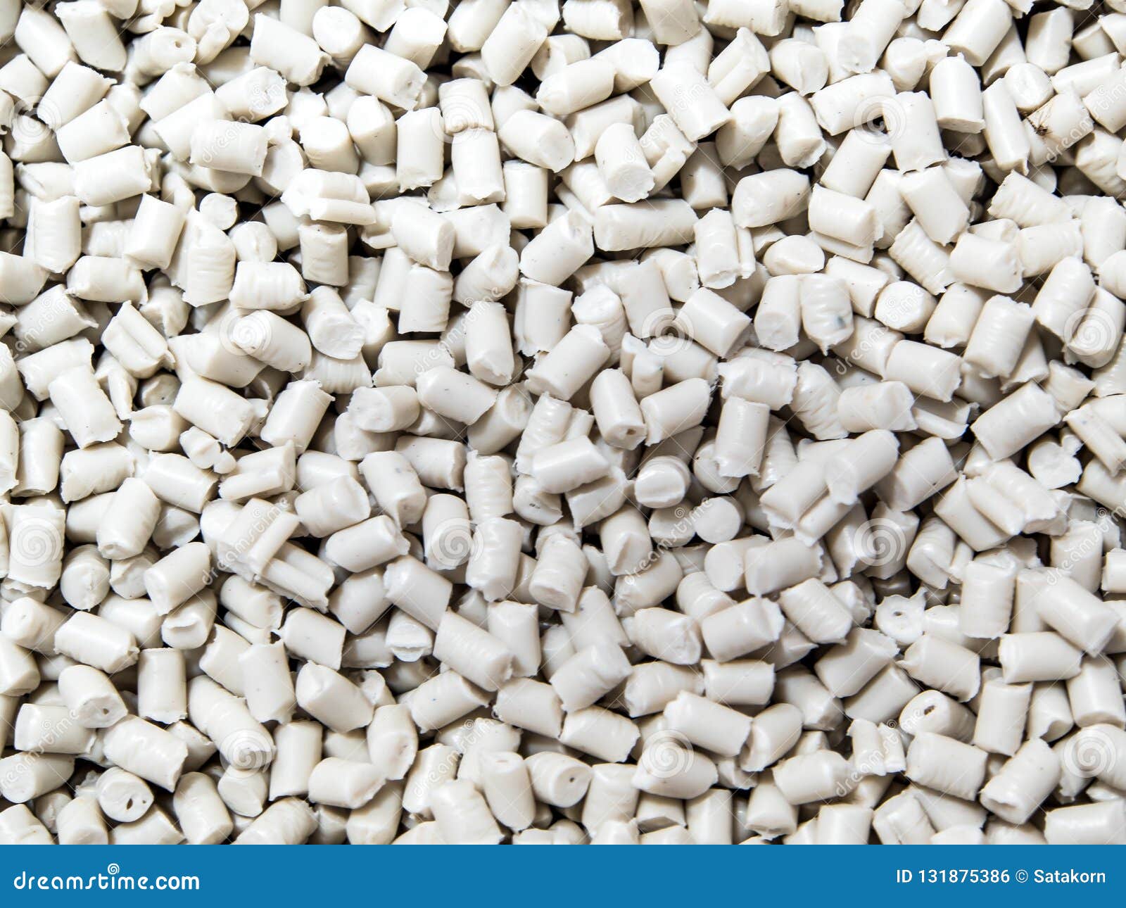 White Grain of Remelt Plastic Recycling Pellets Stock Photo Image of