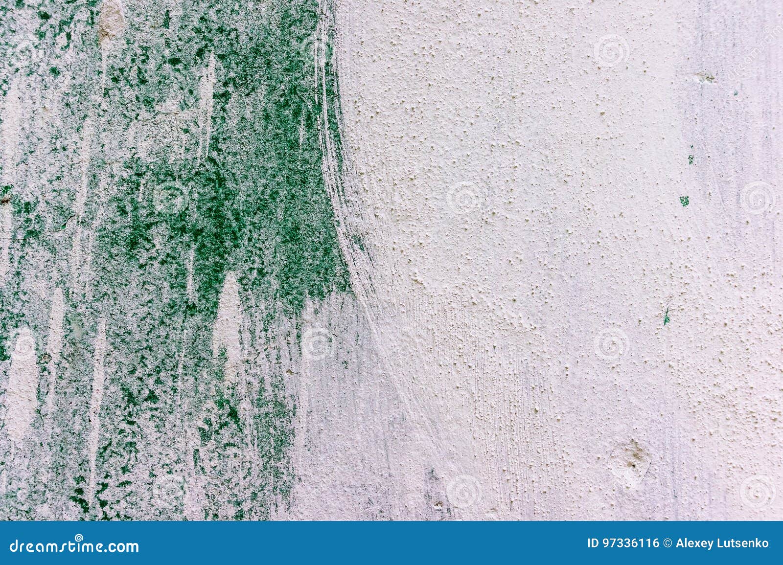 White and Green Color Wall Texture. Stock Photo Image of light