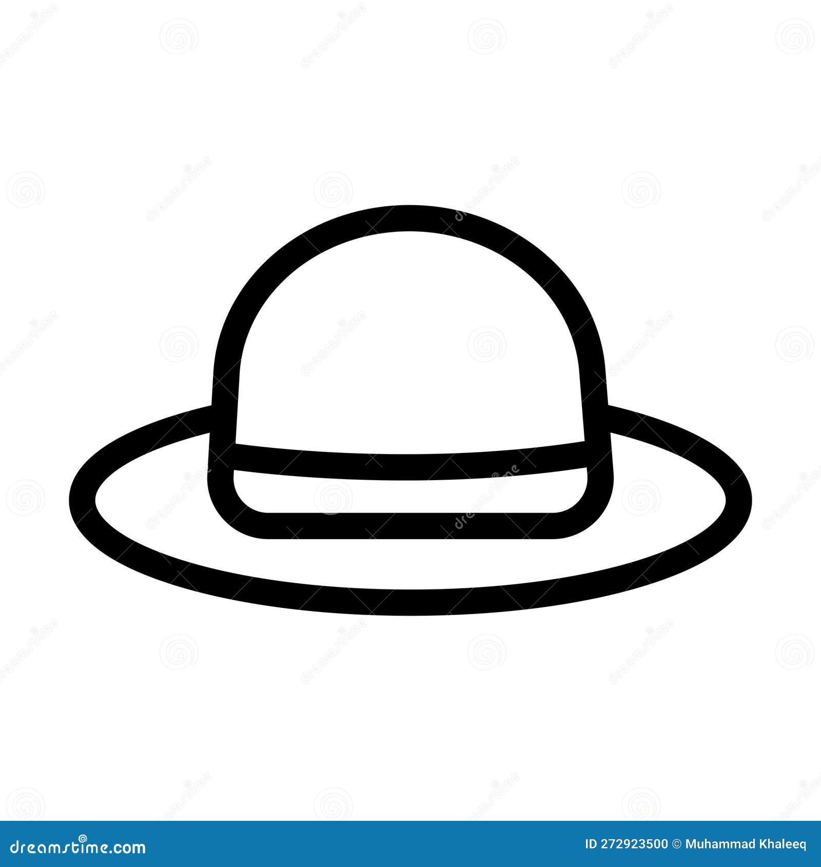 white hat  thick line icon for personal and commercial use