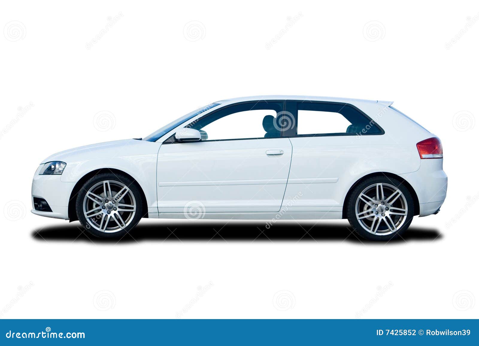 White Hatchback stock photo. Image of drive, tire, background 7425852