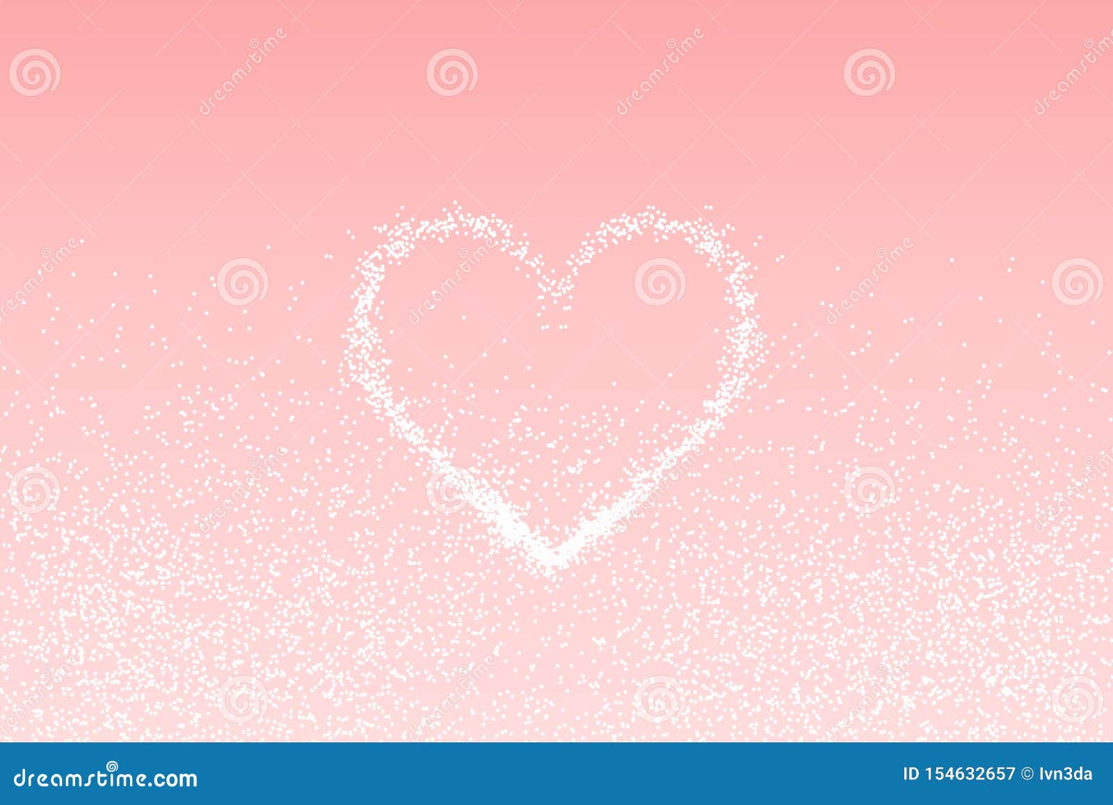 White Heart of Glitter Light Effect Stock Vector Illustration of