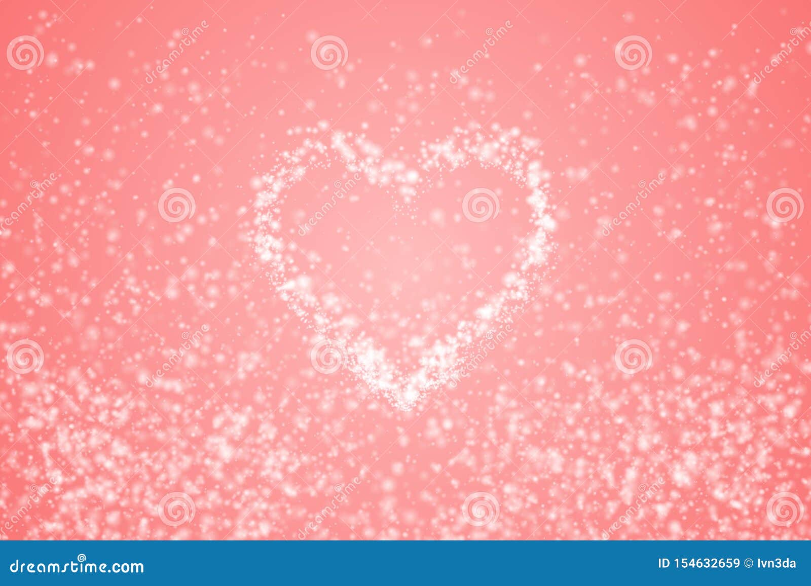 White Heart of Glitter Light Effect Stock Vector Illustration of