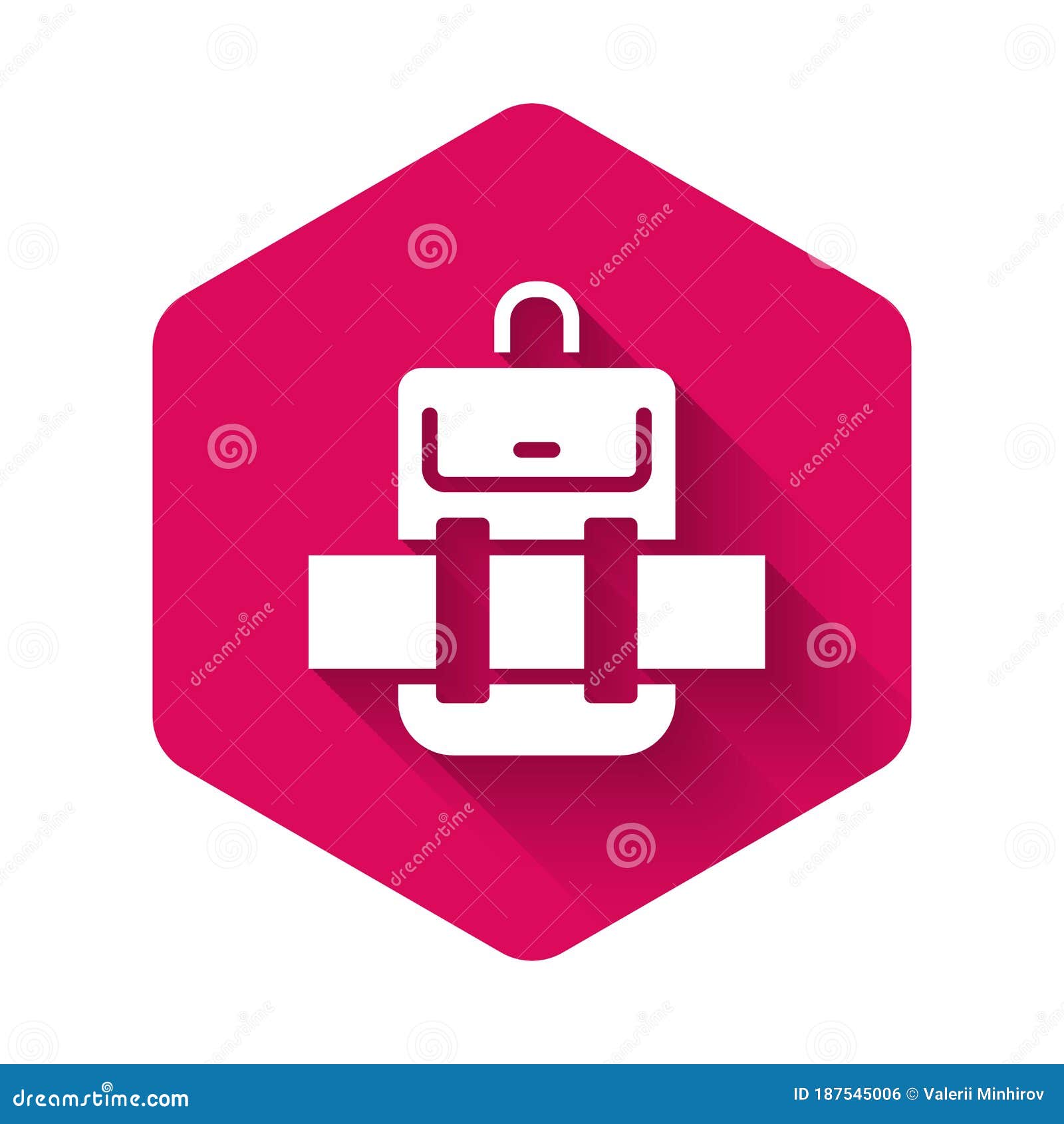 pink camping backpack