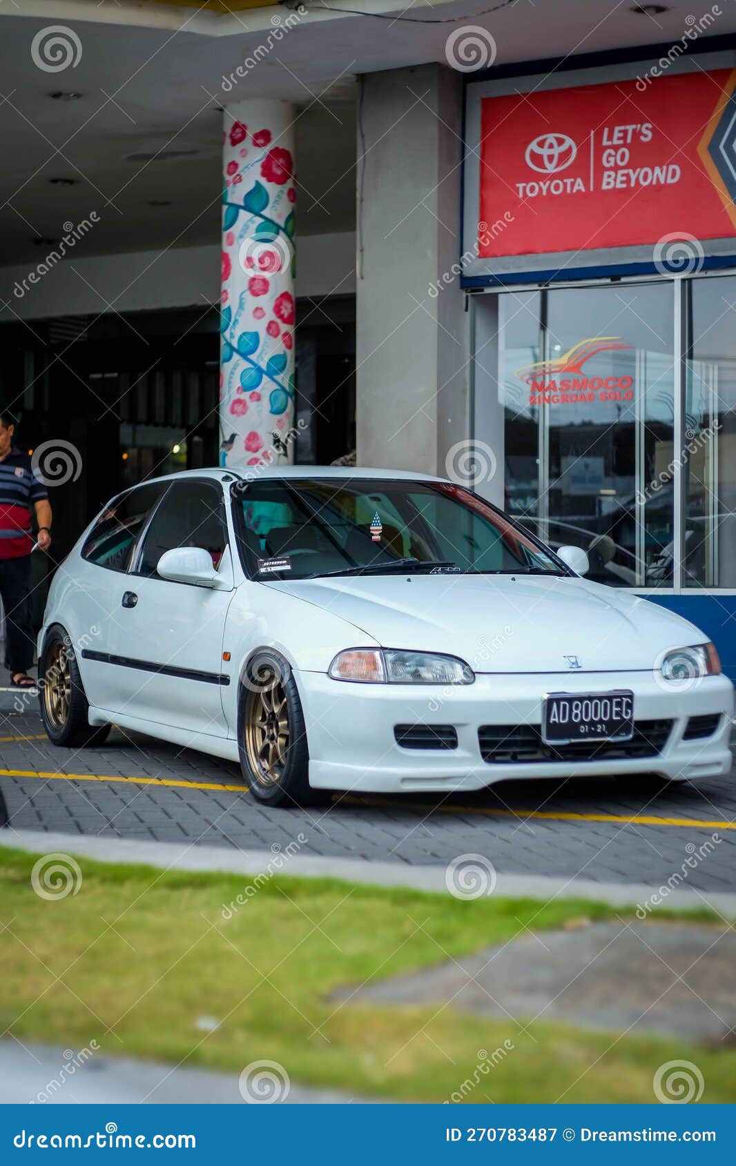 White Honda Civic EG6 Hatchback Editorial Photography - Image of 1990s