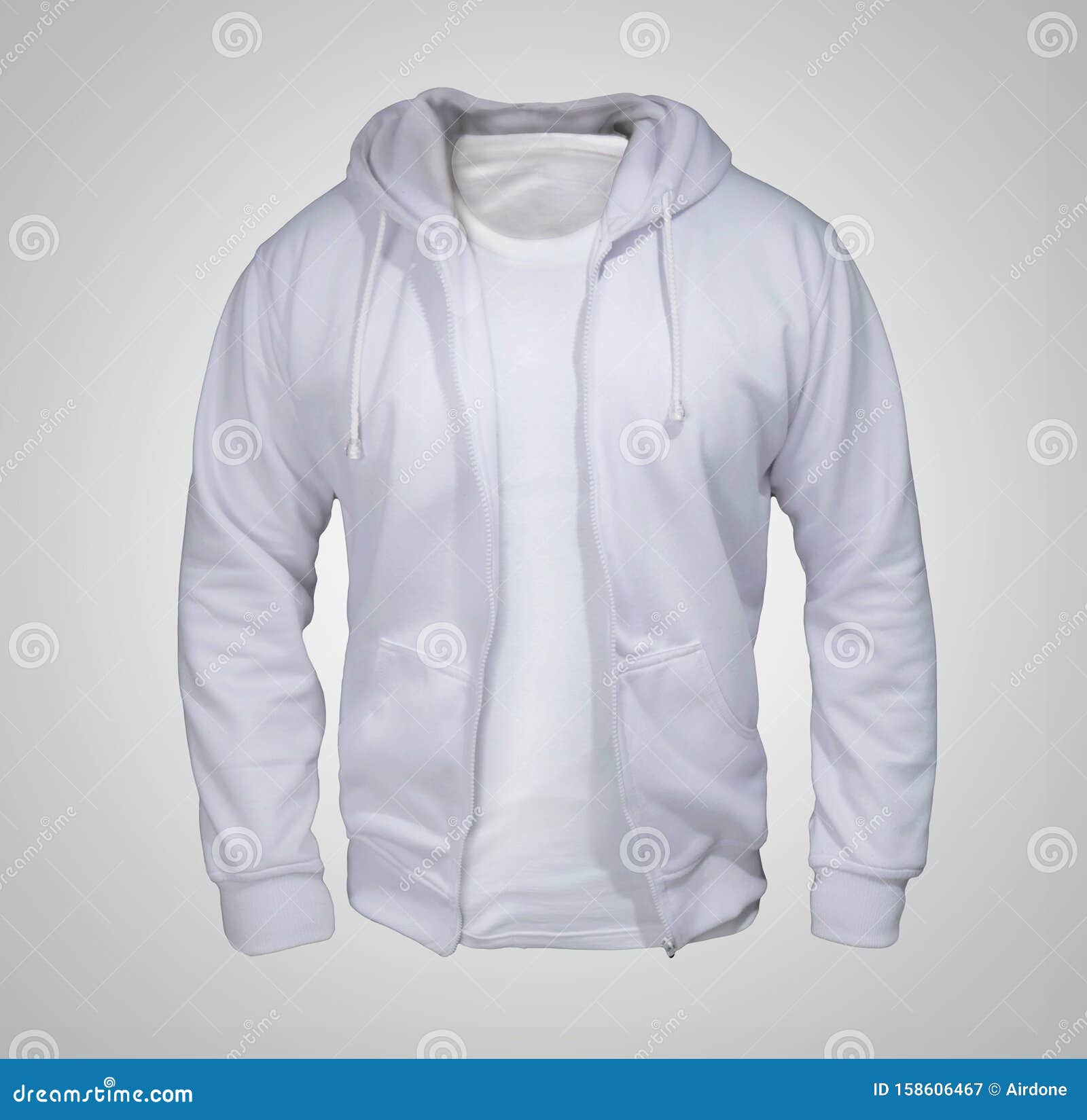 Download White Hoodie Mock up stock image. Image of copy, male ...