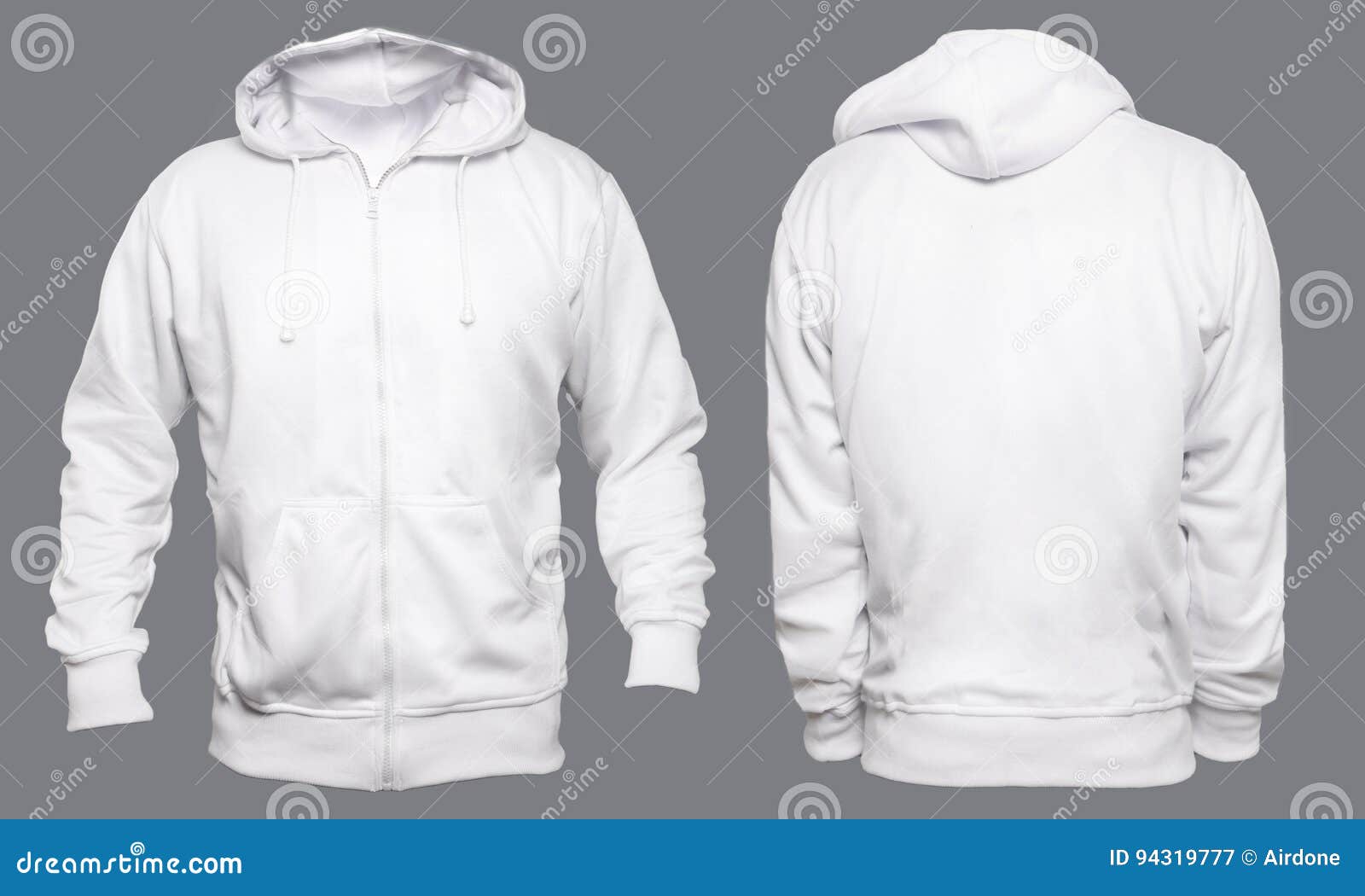 Download White Hoodie Mock up stock image. Image of hoody, casual ...