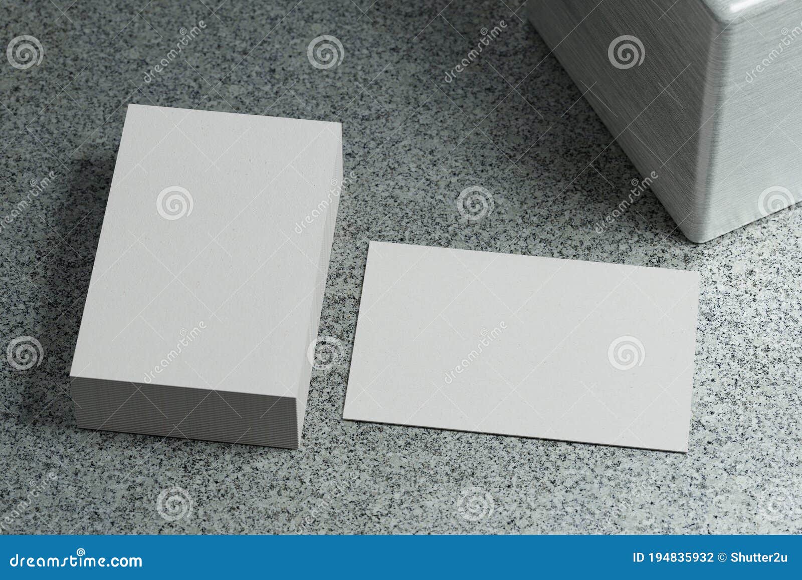Download White Horizontal Business Card Paper Mockup Template With Blank Space Cover For Insert Company Logo Or Personal Identity On Marble Stock Illustration Illustration Of Identity Corporate 194835932