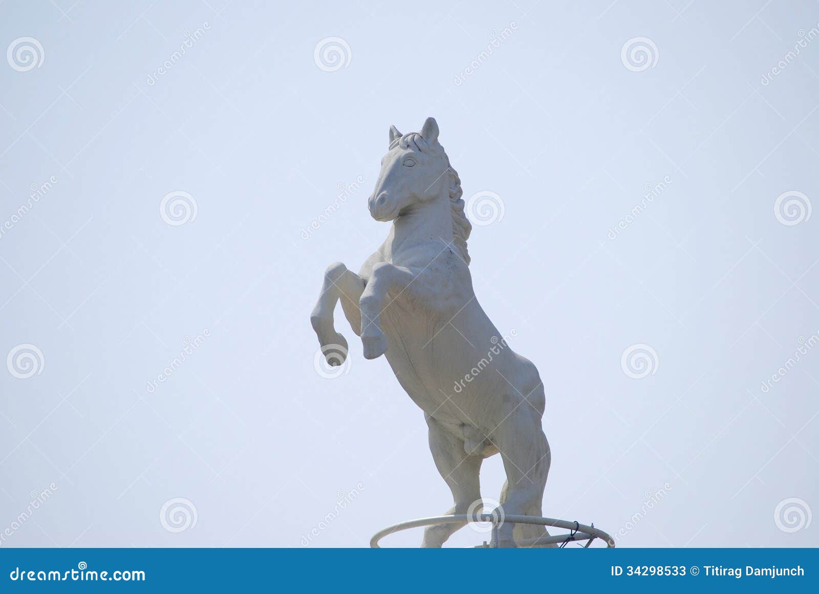 White horse statue stock image. Image of horse, mane 34298533