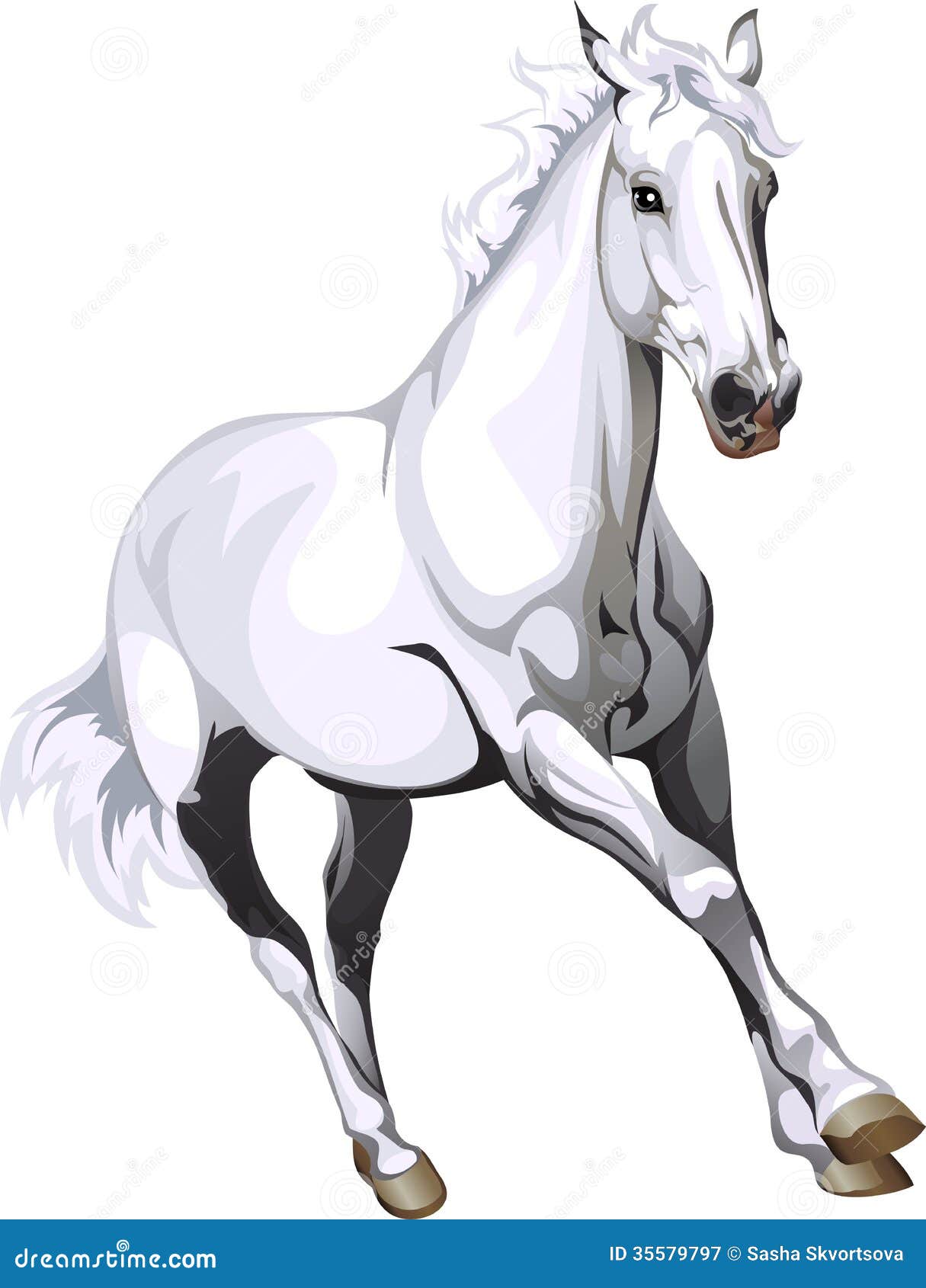 Galloping Horse Vector.Horse Silhouette. | CartoonDealer.com #121467549