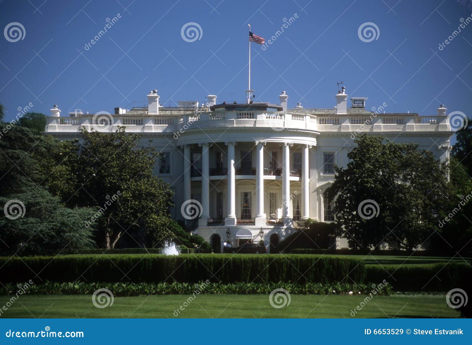 White House facade stock image. Image of executive, election 6653529