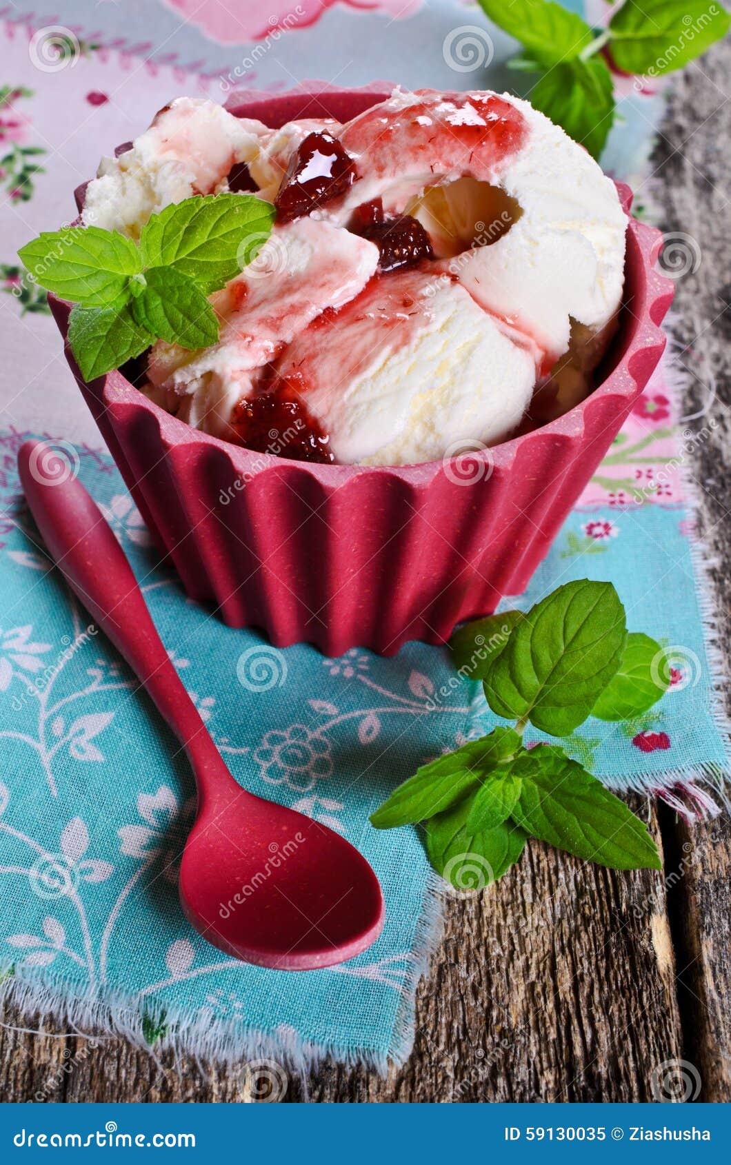 White ice cream stock image. Image of color, cone, cold 59130035