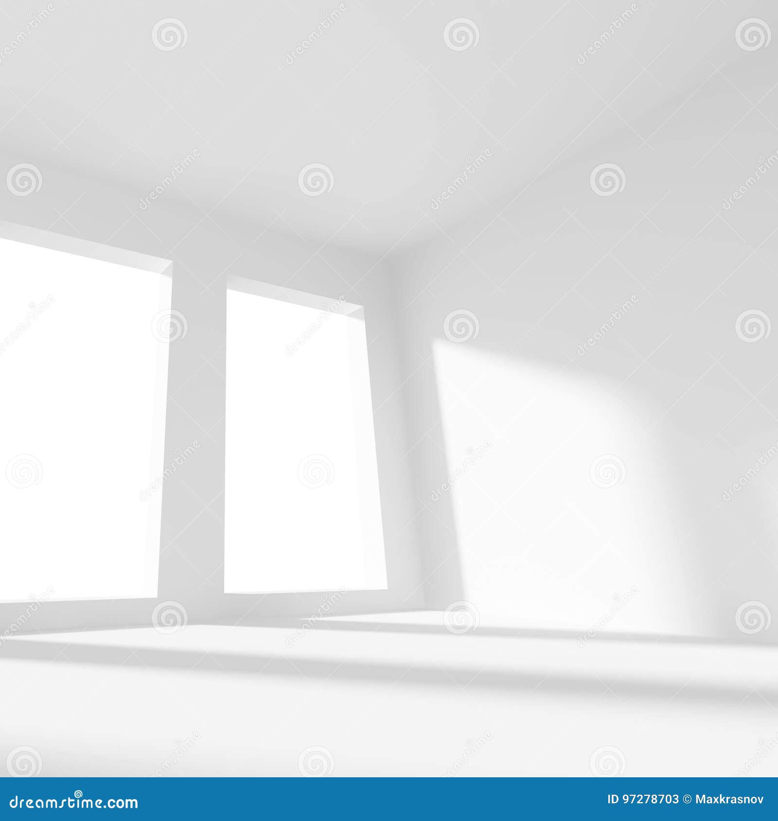 White Interior Design stock illustration. Illustration of light - 97278703
