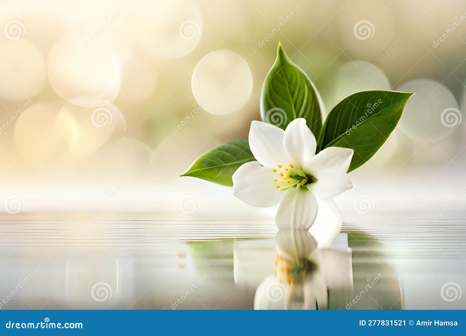 White jasmine flower stock illustration. Illustration of beauty - 277831521