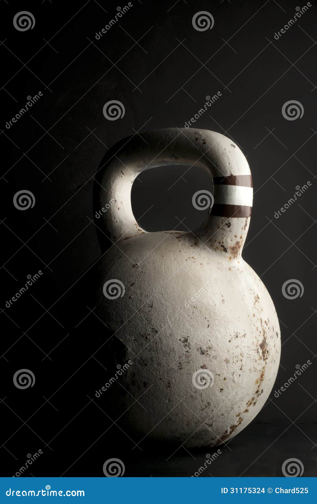 White Kettlebell stock photo. Image of exercise, lifestyle 31175324