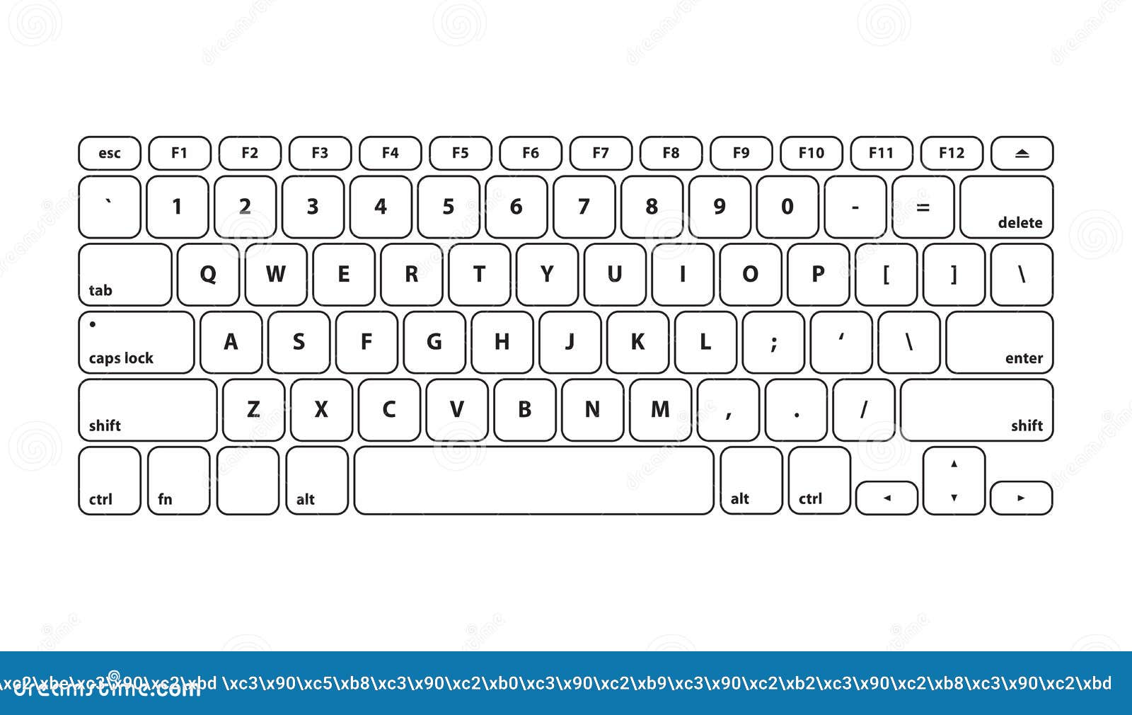 Клавиатура рисунок с буквами русская