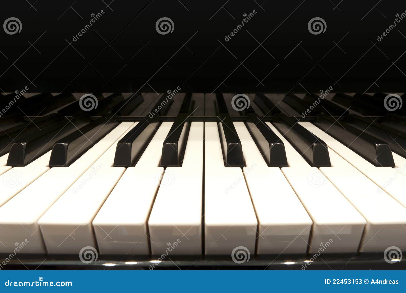 White Keys Of A Grand Piano Stock Photos - Image: 22453153