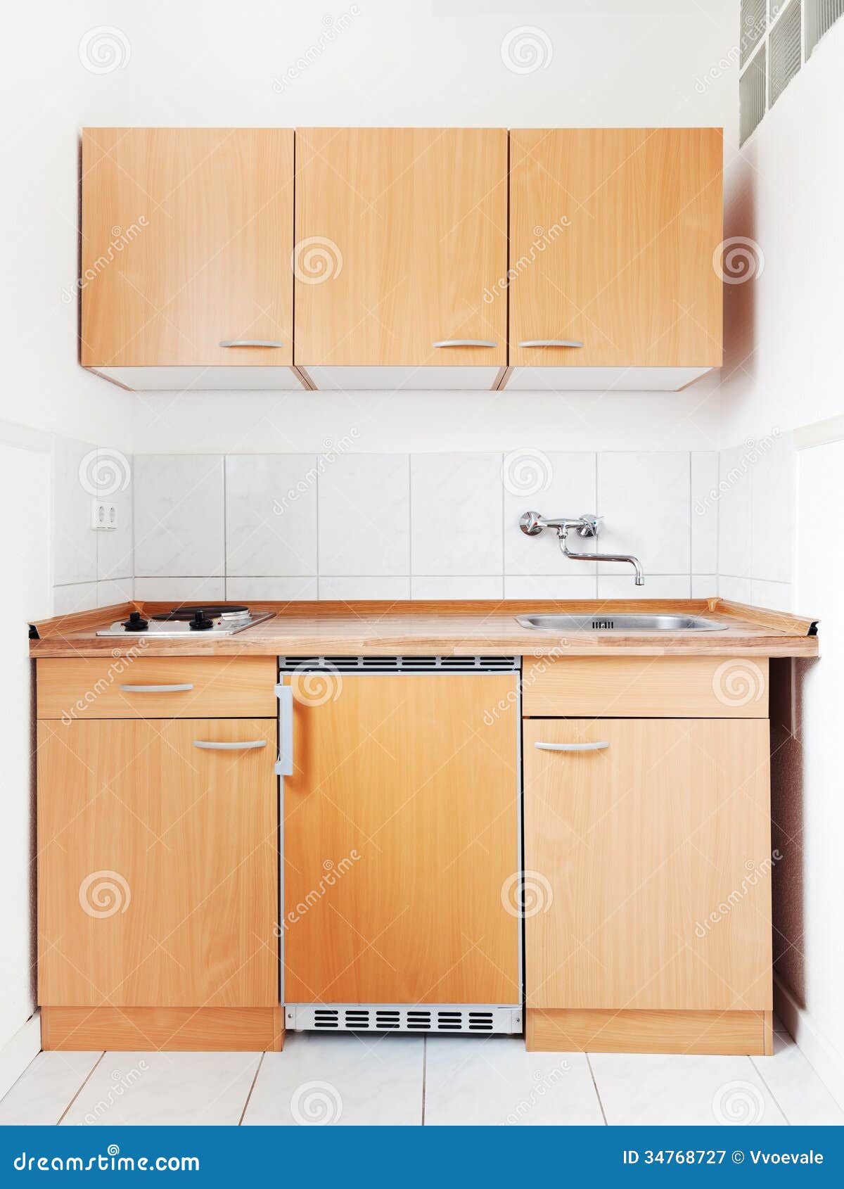 White Kitchen With Furniture Set Stock Image Image 34768727