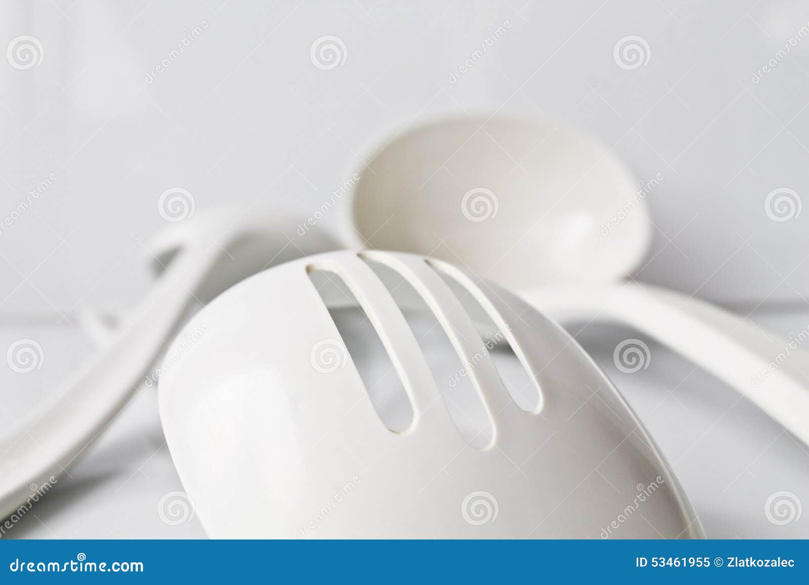 White Kitchen Utensils Stock Image Image Of Group Meal 53461955