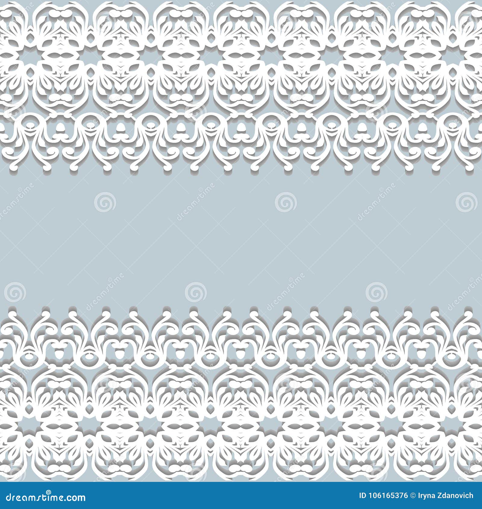 Download White Lace Borders With Shadow, Ornamental Paper Lines ...