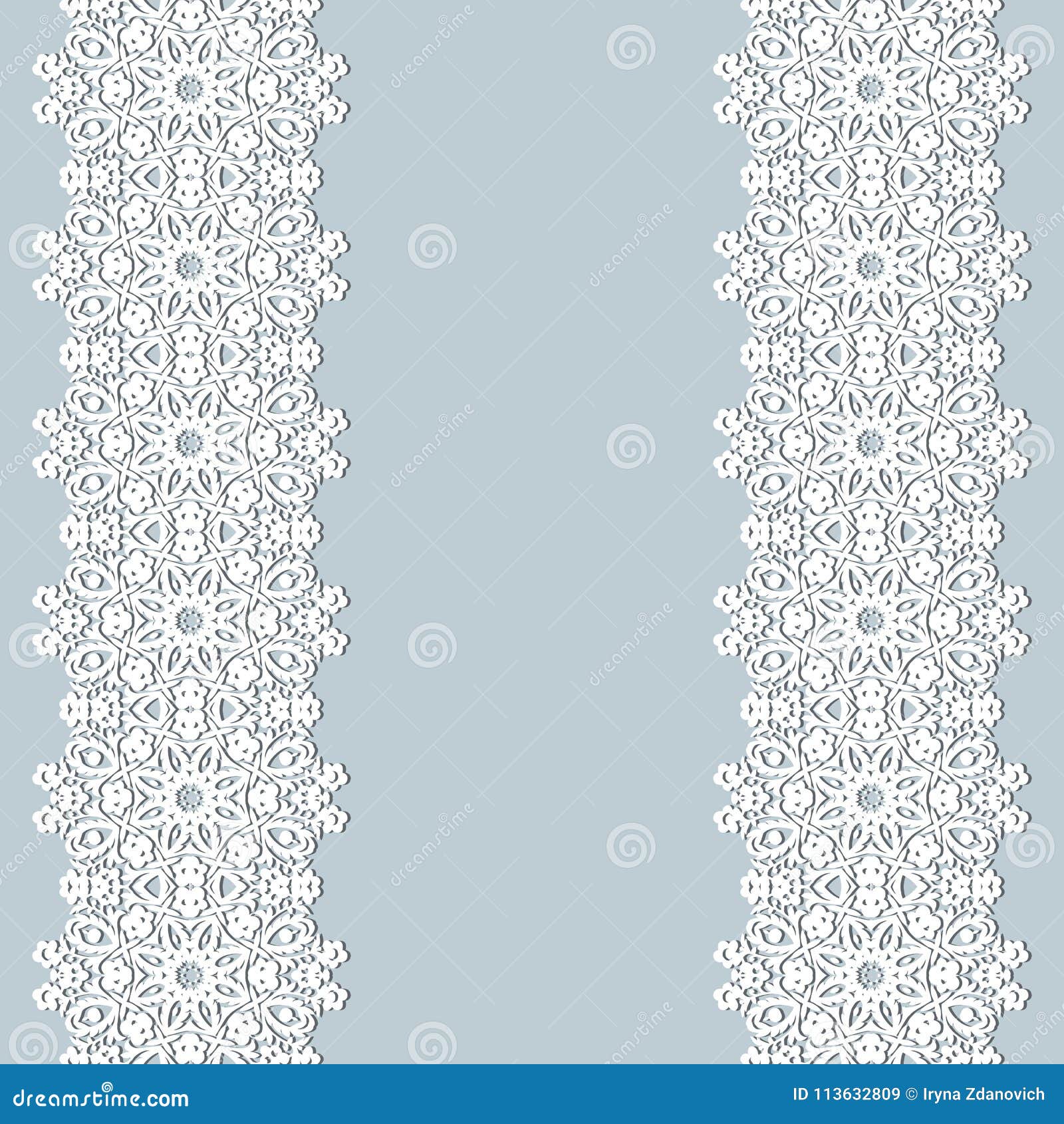 Download White Lace Borders With Shadow, Ornamental Paper Lines ...