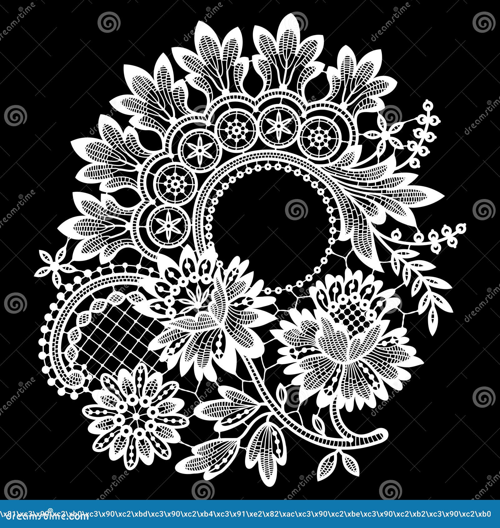 White lace Stock Photo