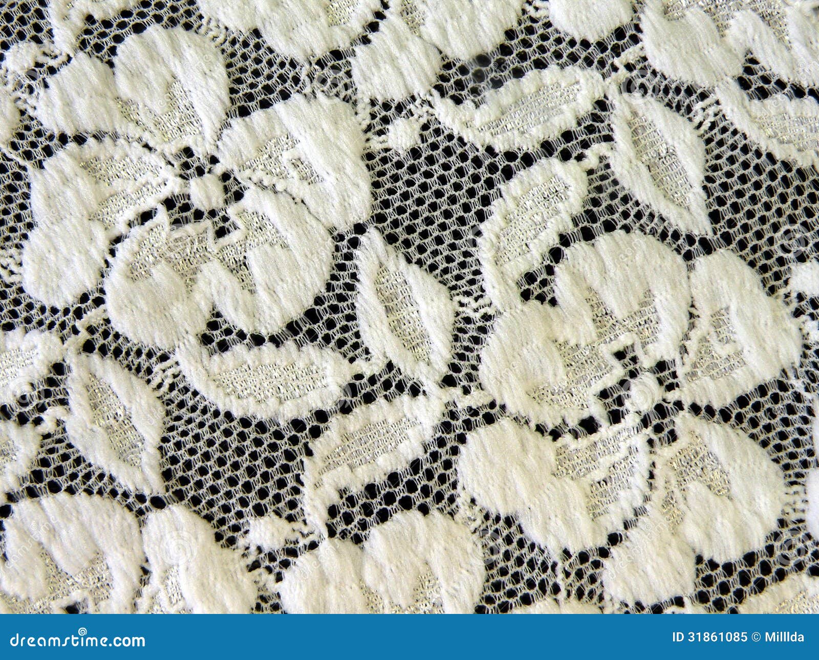 White lace fabric texture suitable as background