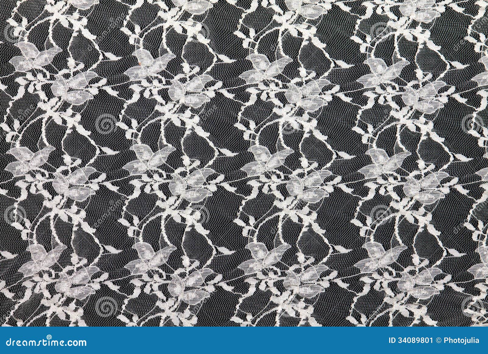 Black Lace On White Background Stock Photo 337308737