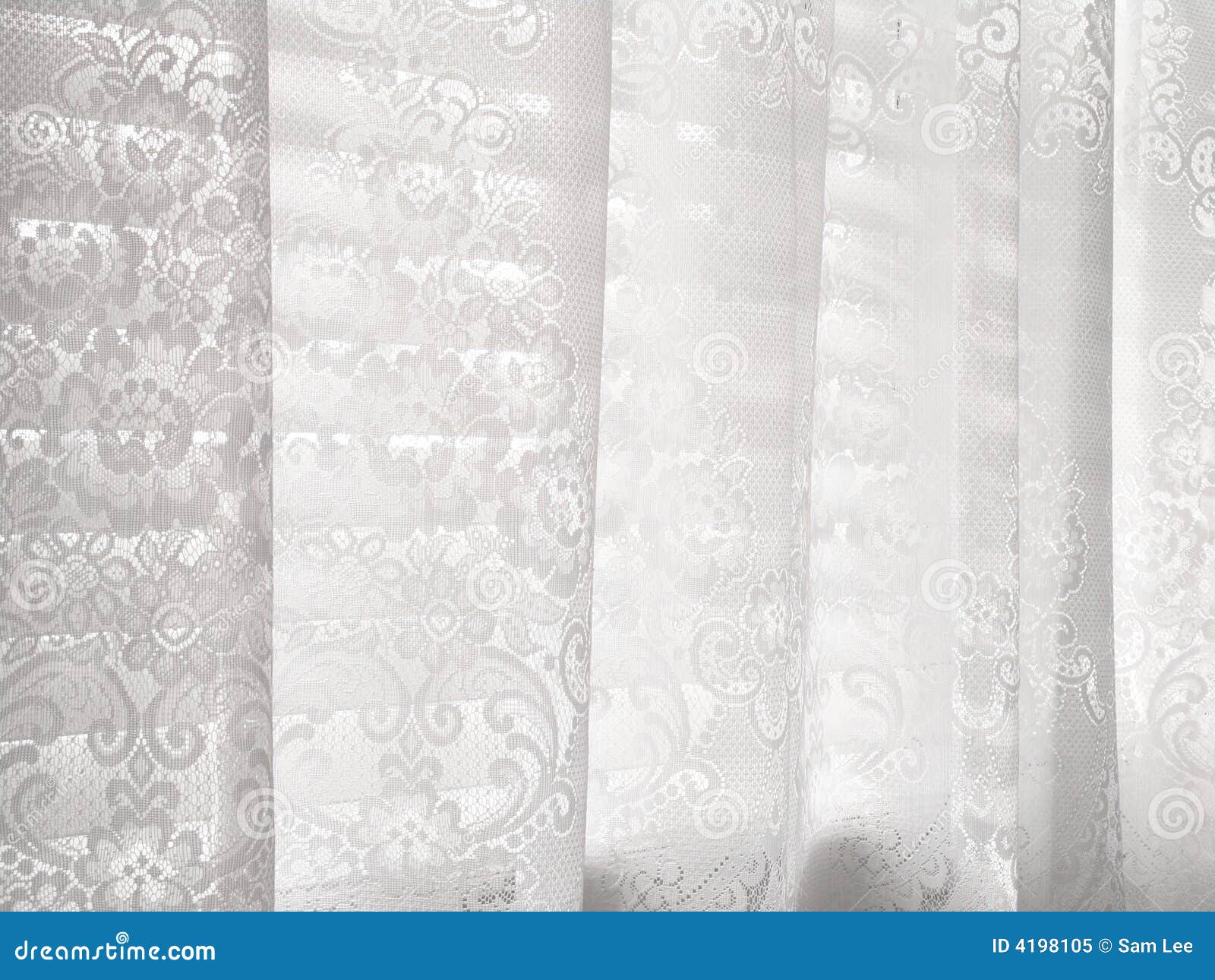 White Lace Window Blinds Abstract Pattern Stock Image Image of macro