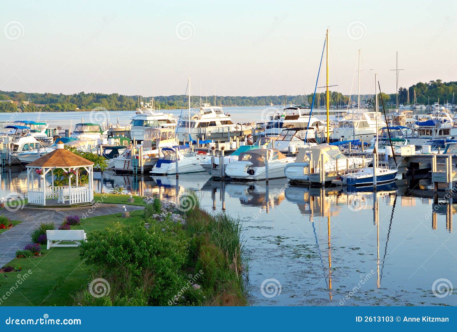 White Lake Michigan stock image. Image of pond, gazebo 2613103