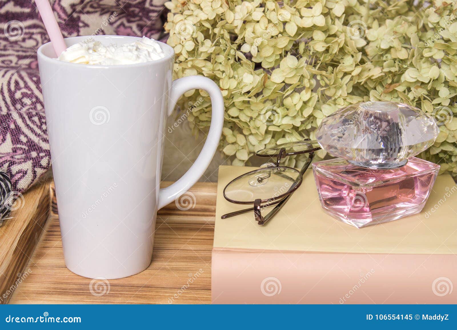 Download White Latte Mug Mockup For Branding And Gift Design Stock ...