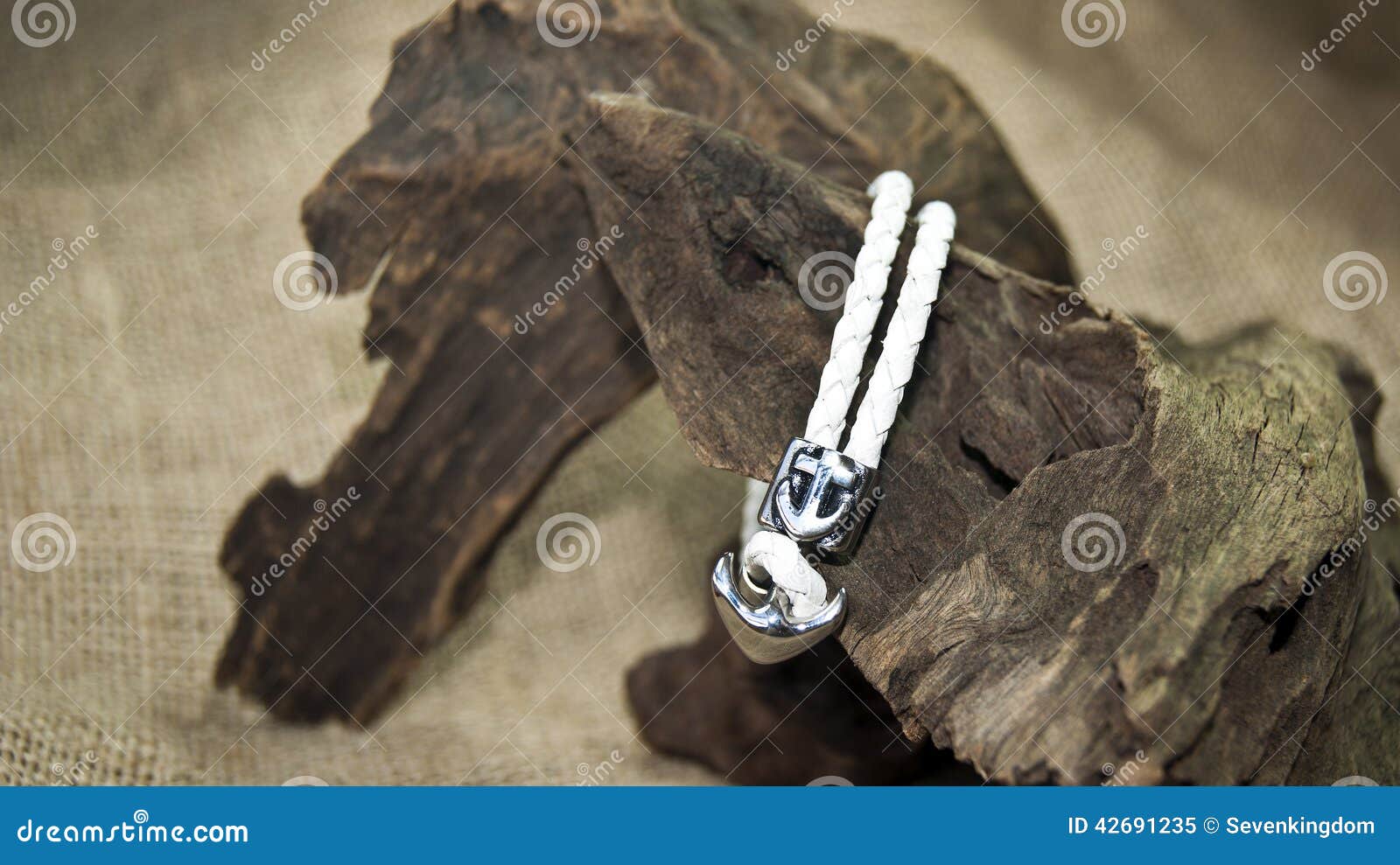 white leather men bracelet