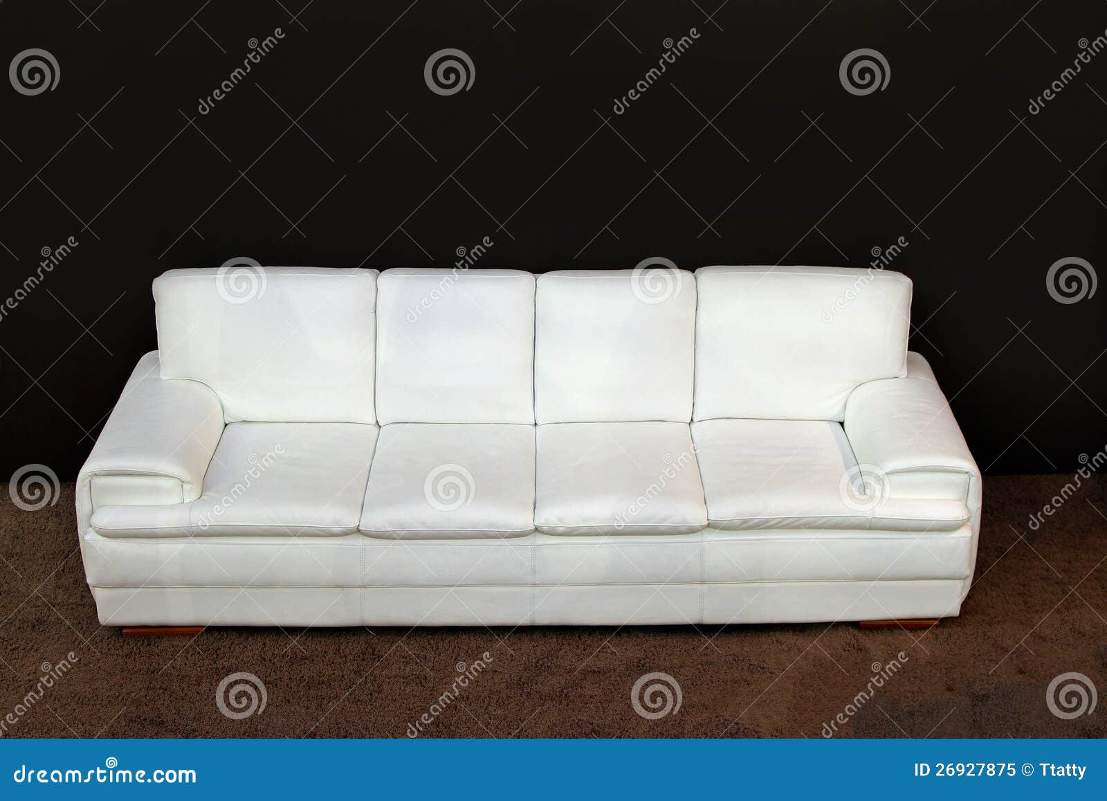 White leather sofa stock image. Image of simple, sofa 26927875