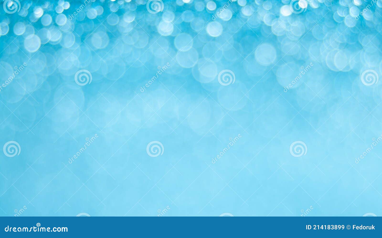 White Light Blue Glitter Bokeh Texture Abstract Background Stock Image