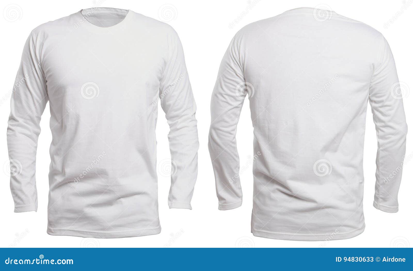 White Long Sleeve Shirt Mock Up Stock Image - Image of clothing, studio ...