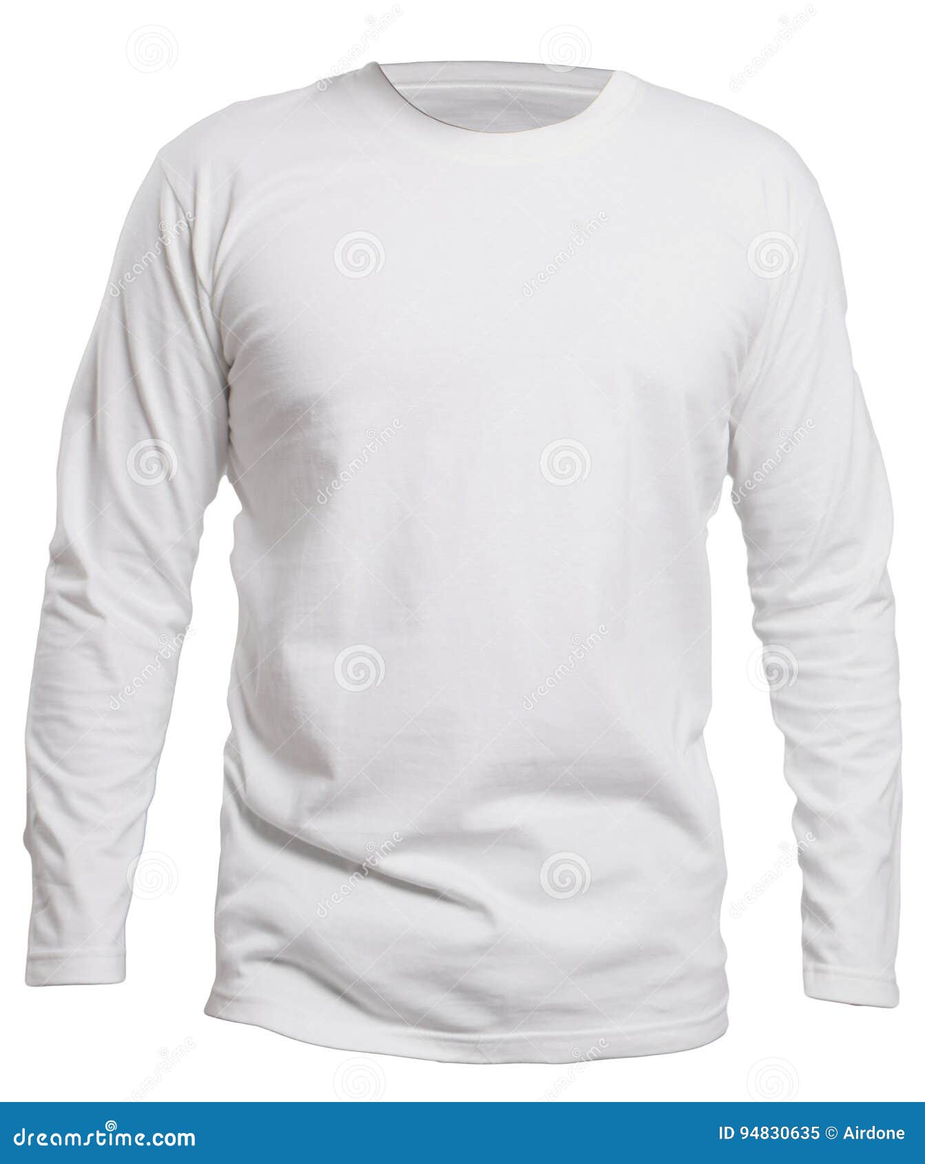 White Long Sleeve Shirt Mock Up Stock Image - Image of uniform, tshirt: 94830635