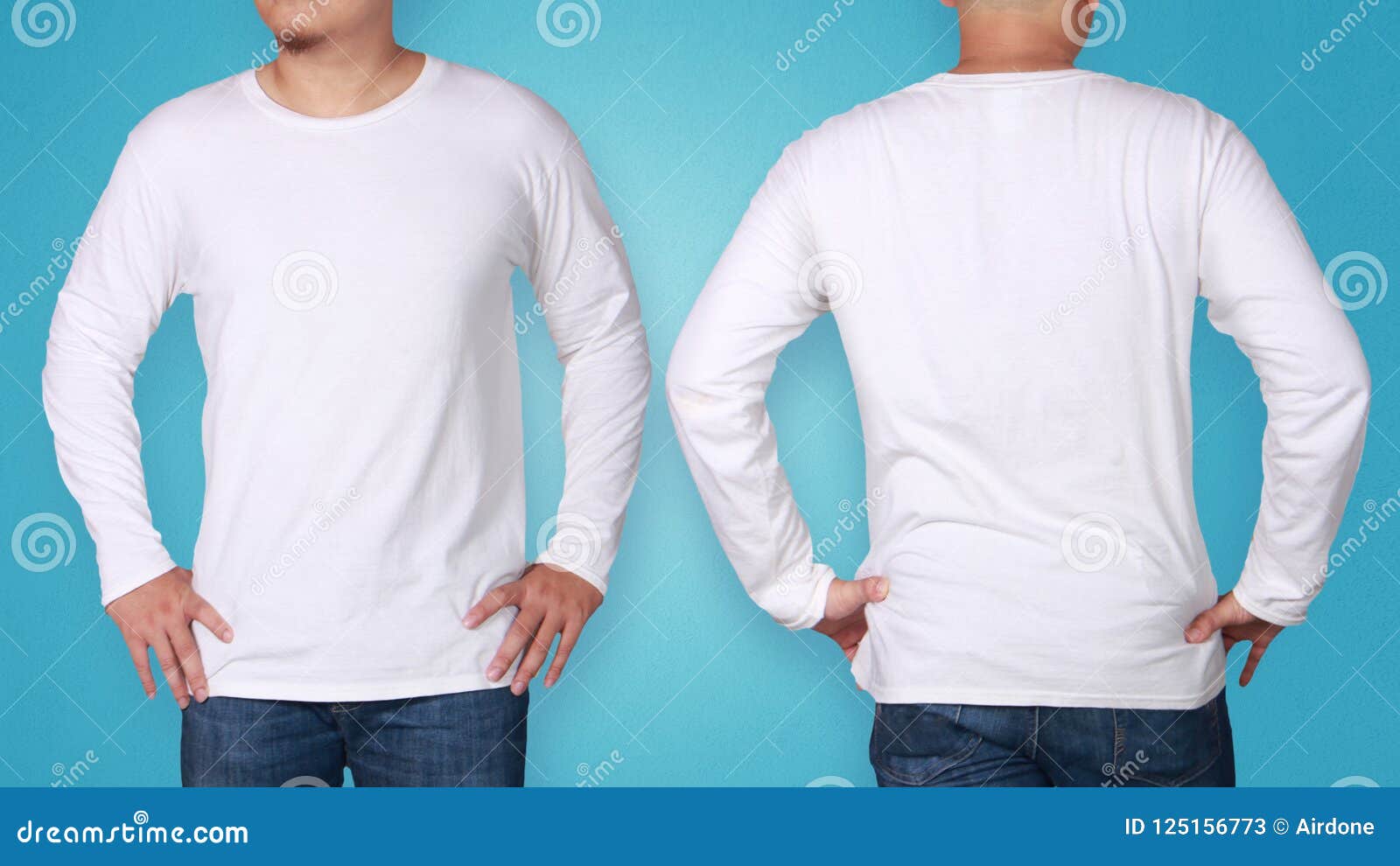 Download White Long Sleeved Shirt Design Template Stock Image ...