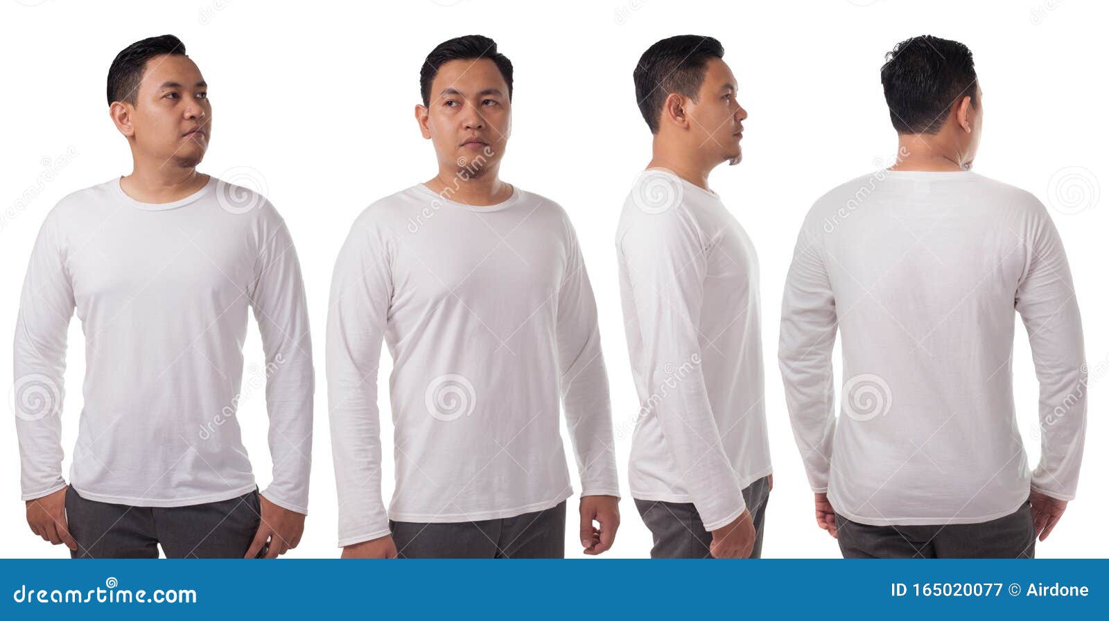 White Long Sleeved Shirt Design Template Stock Image - Image of ...