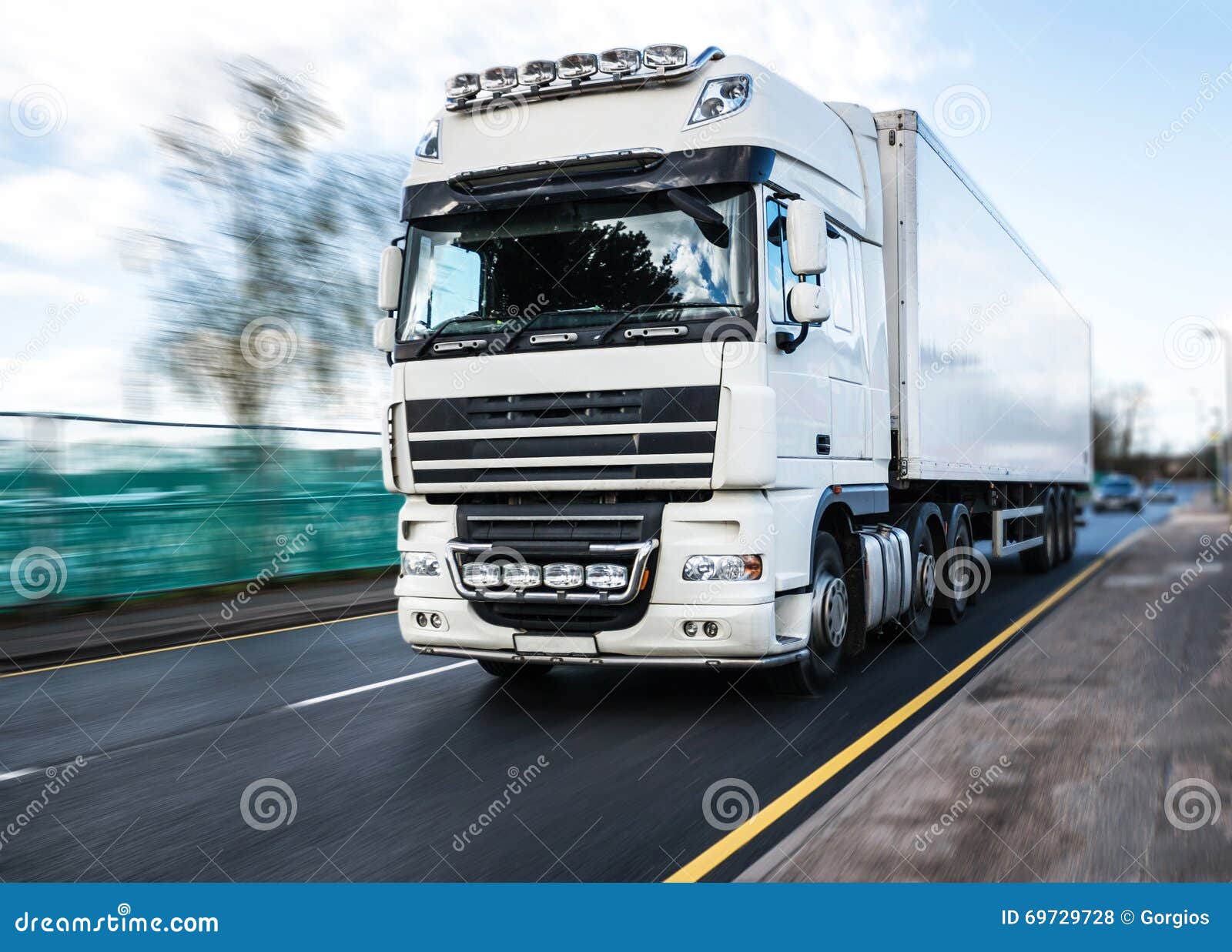 white lorry - road transport