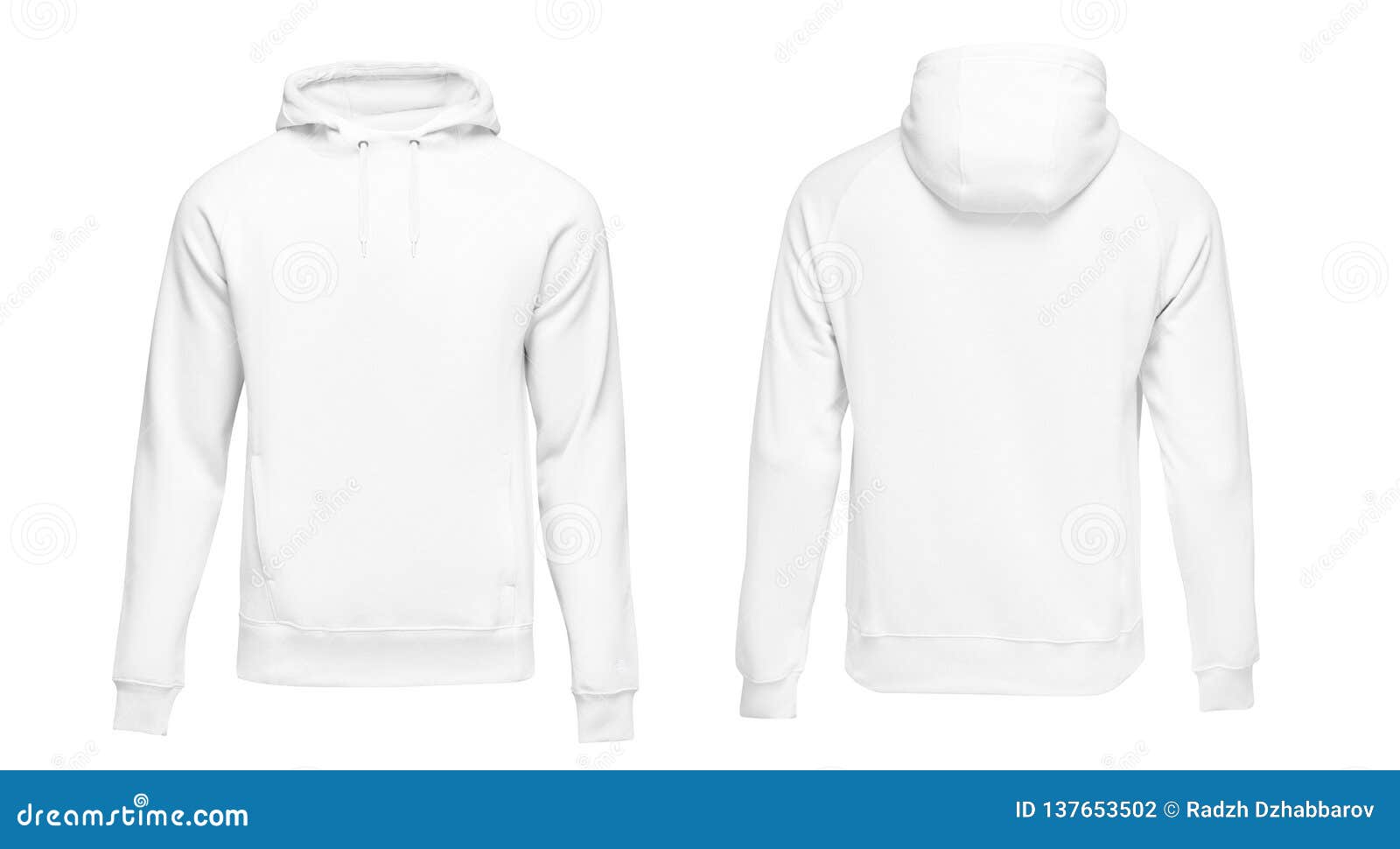 Download White Male Hoodie Sweatshirt Long Sleeve With Clipping ...