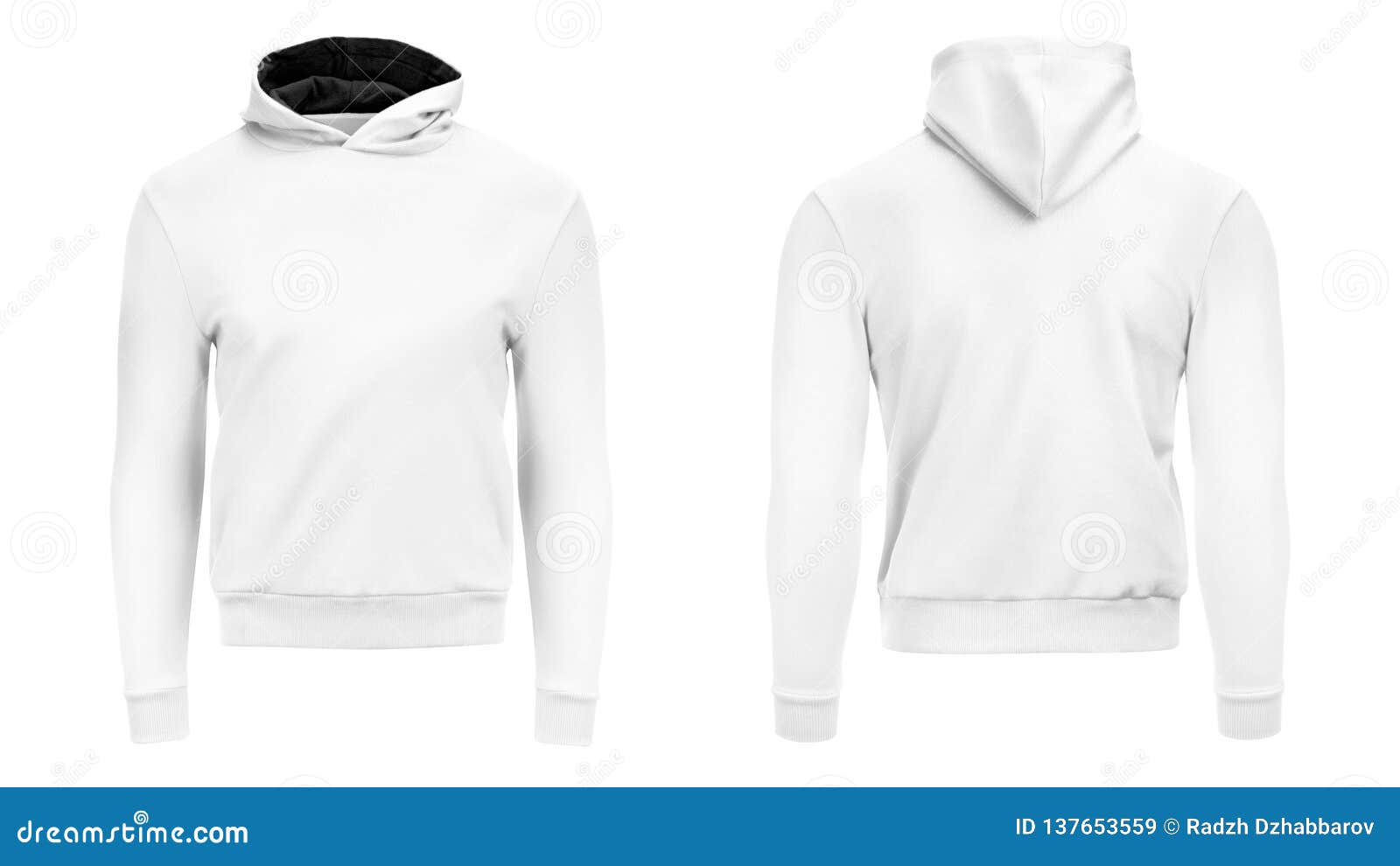 Download White Male Hoodie Sweatshirt Long Sleeve With Clipping ...