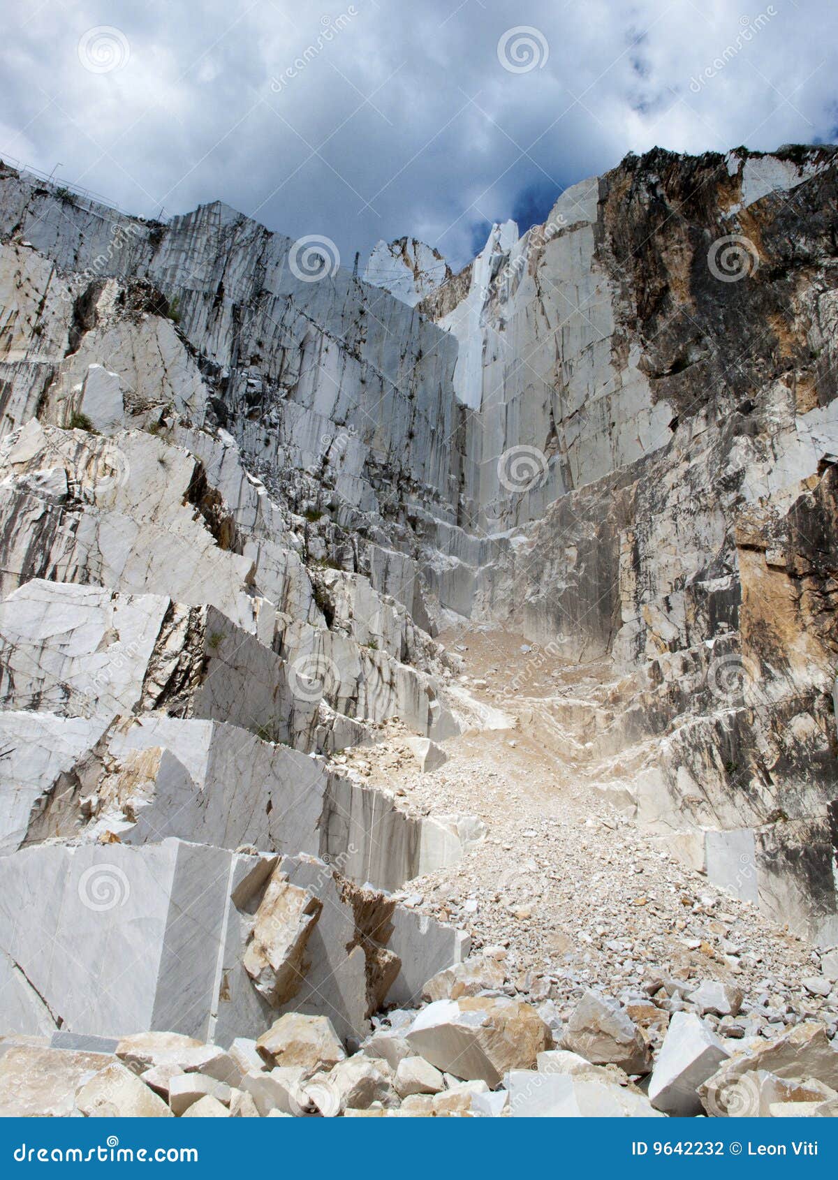 White Marble Quarry in Marina Di Carrara Stock Photo Image of vein
