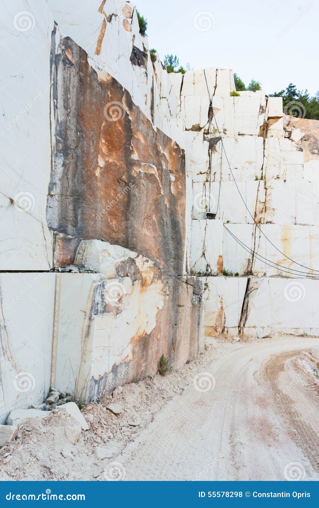 White marble quarry site stock photo. Image of outdoors 55578298
