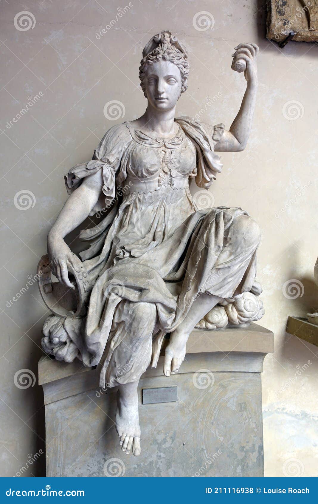 marble sculpture of juno from juno fountain, museo nazionale del bargello, florence, italy