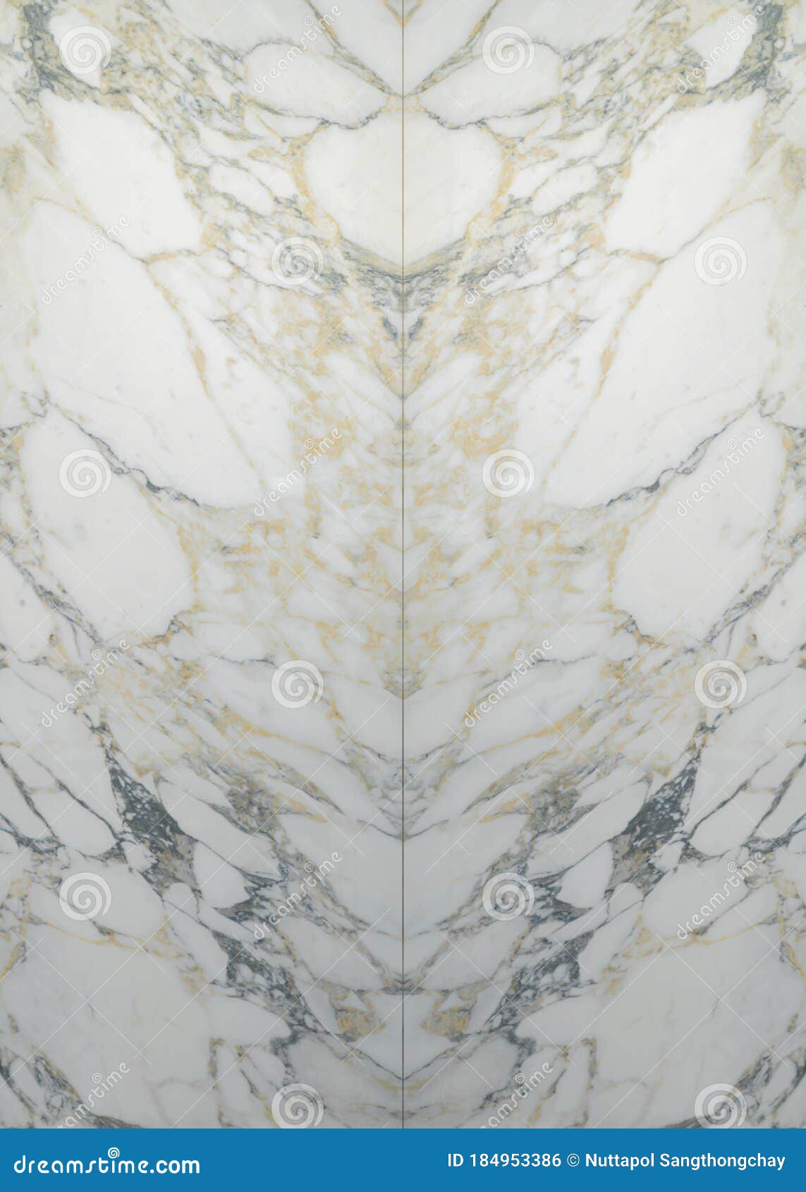 White Marble Texture Bookmatch Pattern Abstract Background with High