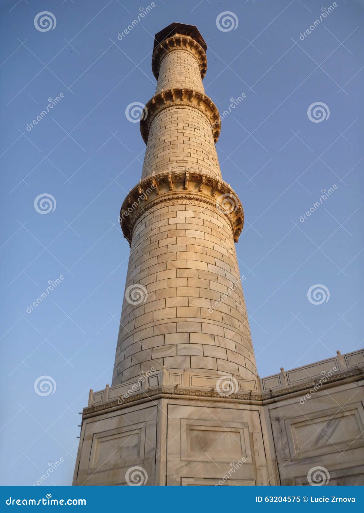 White Marble Tower in Thaj Mahal Stock Image Image of door, mausoleum