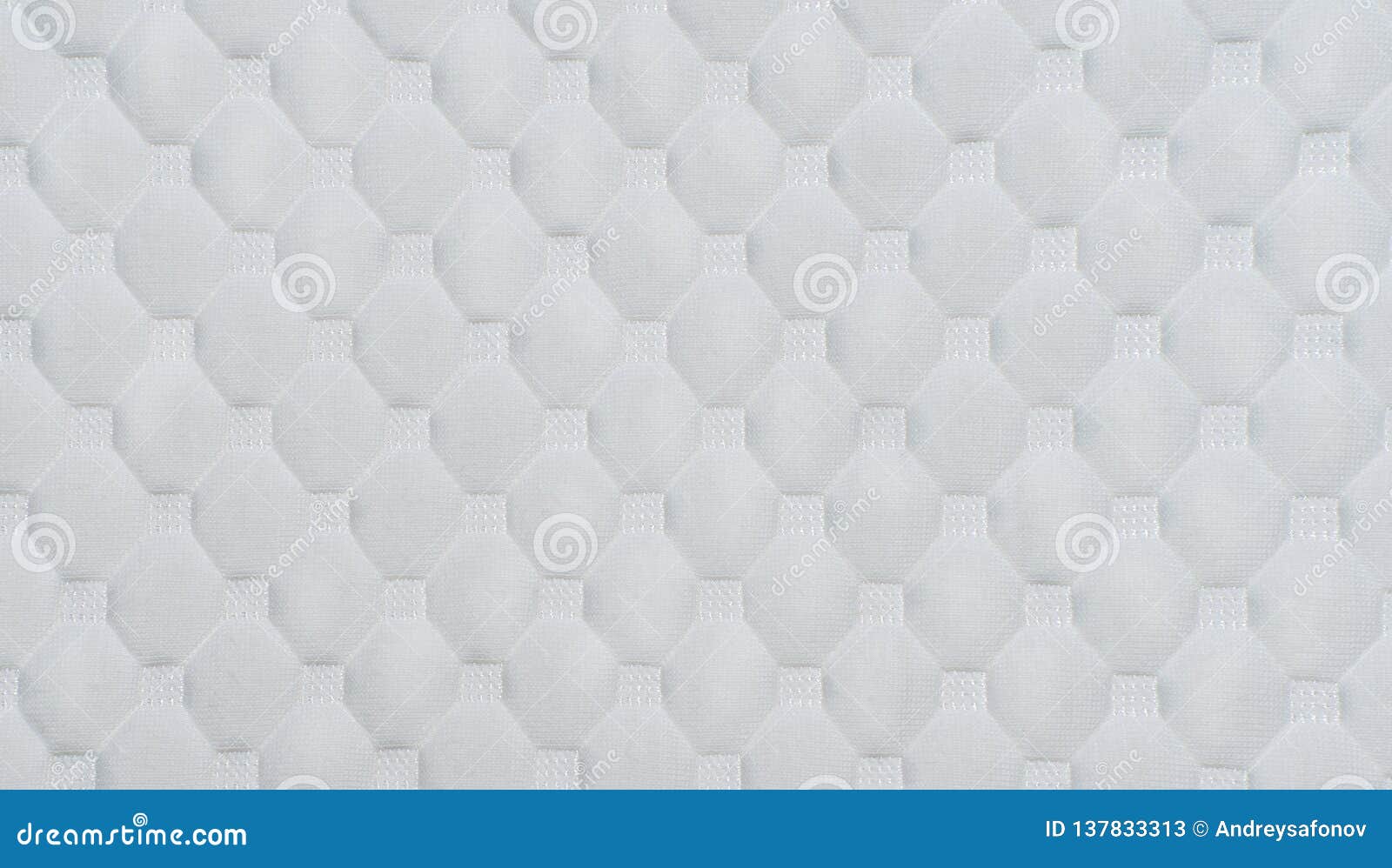 White Mattress with a Pattern Stock Image - Image of textured, design