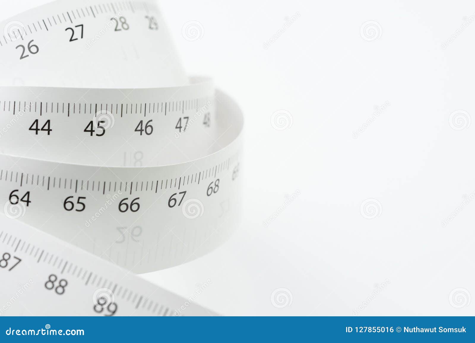 White Measurement Tape Roll with Number of Centimeter and Inch I Stock  Photo - Image of overweight, measure: 127855016