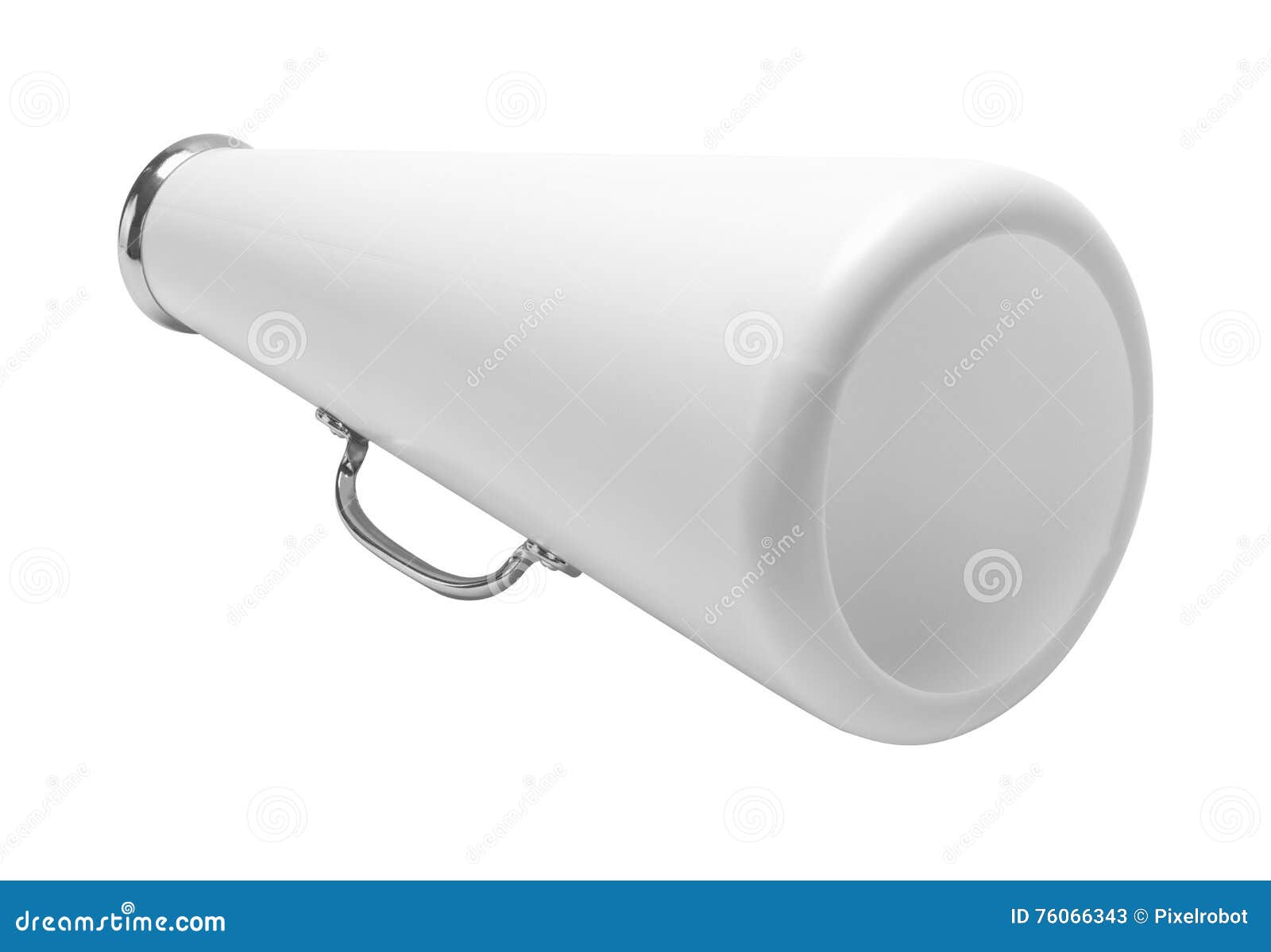 White Megaphone stock image. Image of speaker, background 76066343